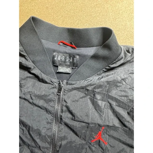Jordan Est 1985 Black Red Full‎ Zip Lightweight Windbreaker Jacket Men's 3xL